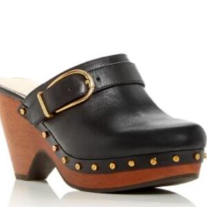Veronica Beard Leather Clogs